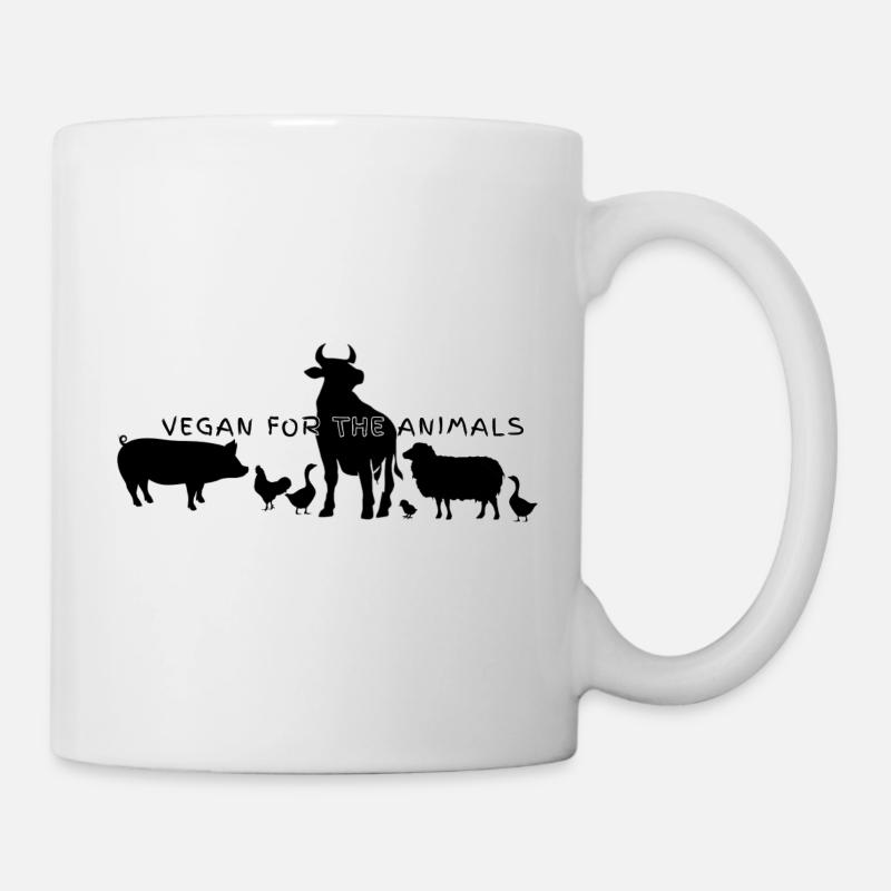 Vegan for the animals 4.0 - Tasse - Weiß