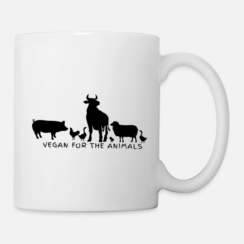 Vegan for the animals 5.0 - Tasse - Weiß