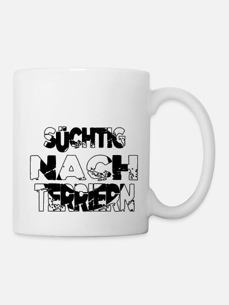 bachhund tier spaß windhund pudel lustig - Tasse - Weiß