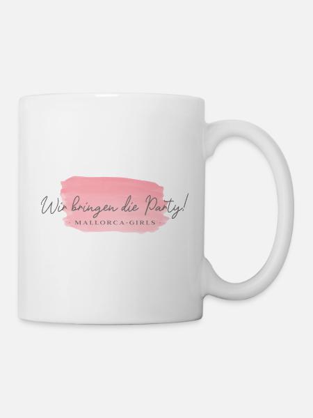 Wir bringen die Party! Frauen Mallorca Spruch - Tasse - Weiß