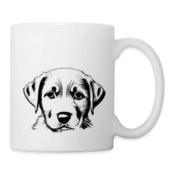 Chiot Labrador Retriever Labrador propriétaire - Mug blanc - blanc - Droite
