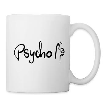 Psycho, pouce levé - Mug blanc - blanc - Droite