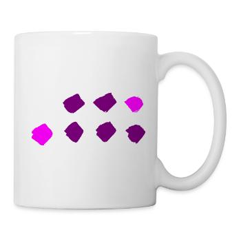 Plaid dots pattern - stripes - Mug - white - Right