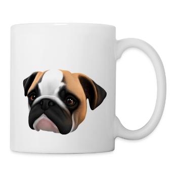 Hundebesitzer Hunde Bulldogge Hund Hundehalter - Tasse - Weiß - Rechts
