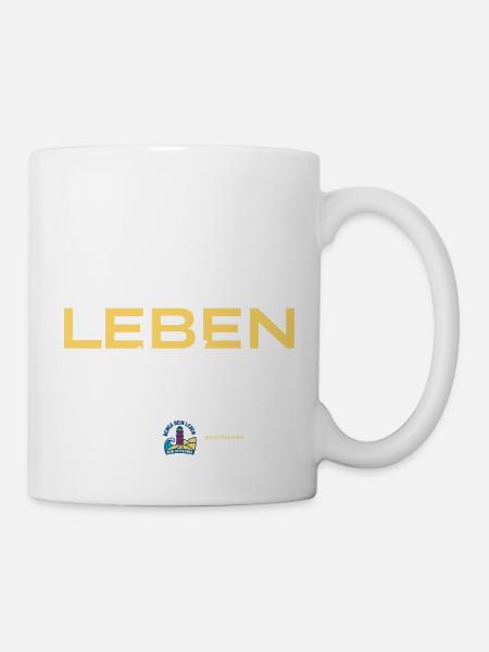 Das Leben ist Schön – Ostseeweg - Tasse - Weiß