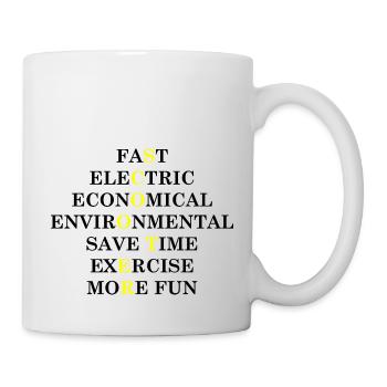 E-Scooter Roller Scooter - Mug blanc - blanc - Droite