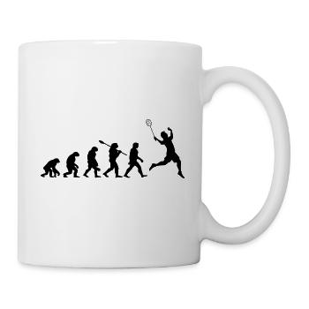 Badminton Evolution Gift for Badminton Players - Mug - white - Right