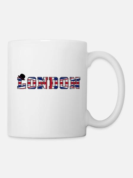 London Union Jack - Tasse - Weiß