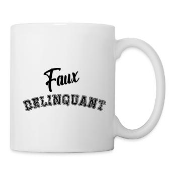 faux délinquant - Mug blanc - blanc - Droite