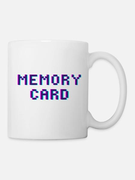 Memory Card - Tasse - Weiß