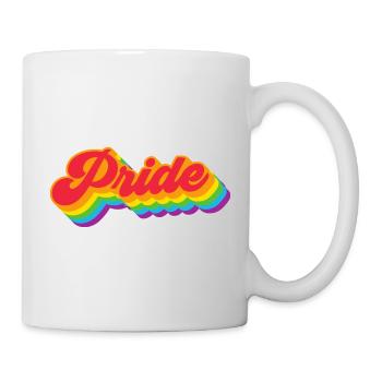 Fierté Arc-en-ciel LGBTQ Gay Gay CSD - Mug blanc - blanc - Droite