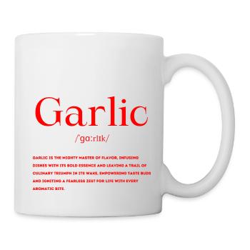 Knoblauch Definition - Tasse - Weiß - Rechts