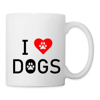 Dog Hund - Tasse - Weiß - Rechts