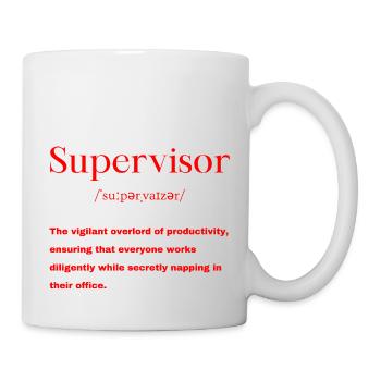 Supervisor Definition - Tasse - Weiß - Rechts
