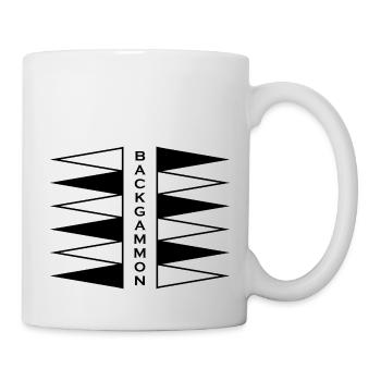 boardgame chess backgammon game night - Tasse - Weiß - Rechts