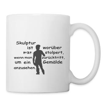 skulptur ist 4 - Tasse - Weiß - Rechts