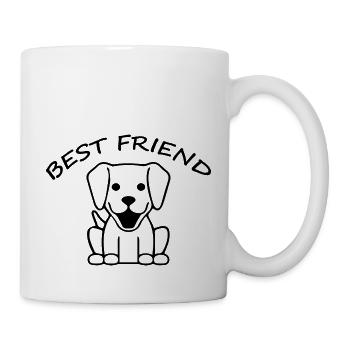 Hund Dog - Tasse - Weiß - Rechts