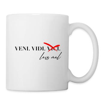 Veni Vidi Vici Spruch - Tasse - Weiß - Rechts