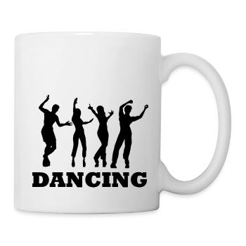 Dancing Dance Music - Tasse - Weiß - Rechts