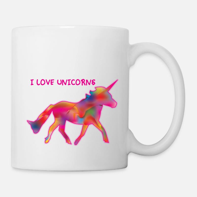 J’aime les jolies licornes - Mug blanc - blanc