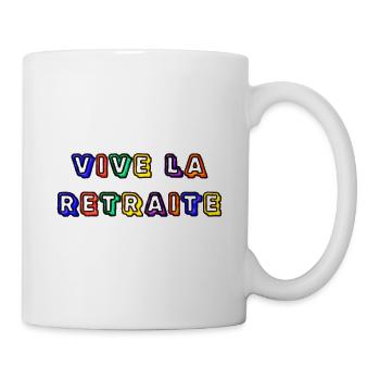 RETRAITE. RETRAITE. RETRAITEE. RETRAITE - Mug blanc - blanc - Droite