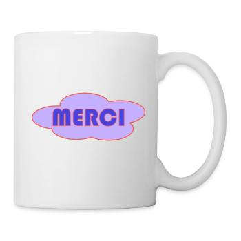 MERCI. MAÎTRESSE. MAÎTRE. MERCI MAÎTRESSE - Mug blanc - blanc - Droite