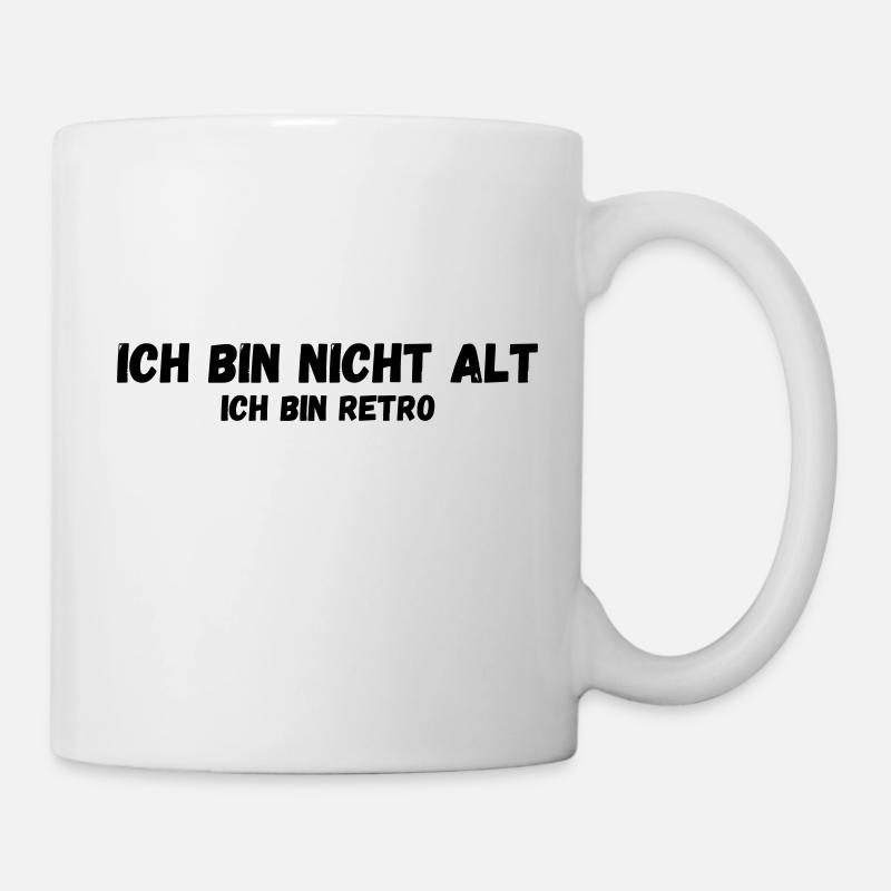 Ich bin nicht alt ich bin retro - Tasse - Weiß