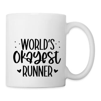 World's okayest runner - Mug blanc - blanc - Droite