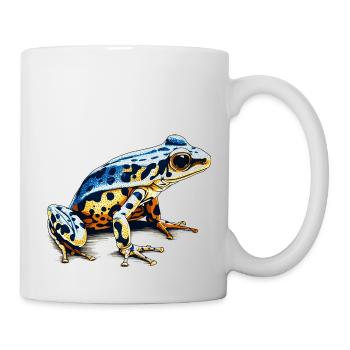 Pfeilgiftfrosch Amphibie als gefährlicher Frosch - Tasse - Weiß - Rechts