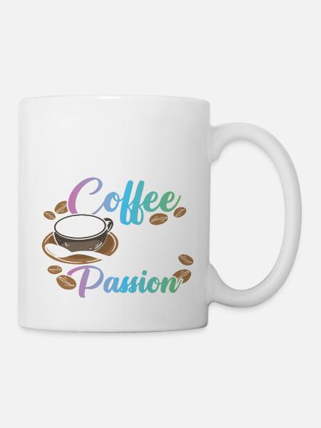 Coffee with a new Passion - Tasse - Weiß