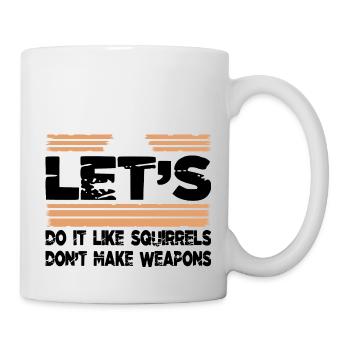 global peace jokes peace symbol birthday peace - Tasse - Weiß - Rechts