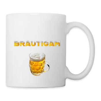 Bräutigam Bierkrug - Tasse - Weiß - Rechts