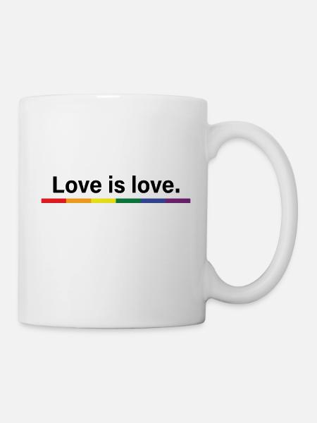 Liebe ist Liebe - Tasse - Weiß