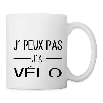 Pédaler sans limite, ma passion dévorante! - Mug blanc - blanc - Droite