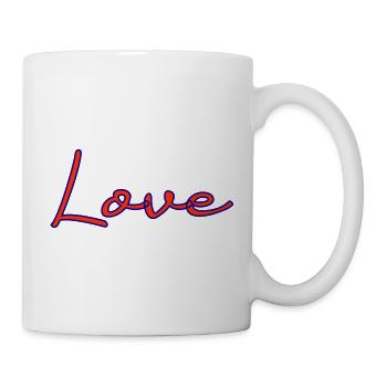 LOVE. COUPLE. JUST MARRIED. bachelorette party. SAINT VALENTINE. - Mug - white - Right