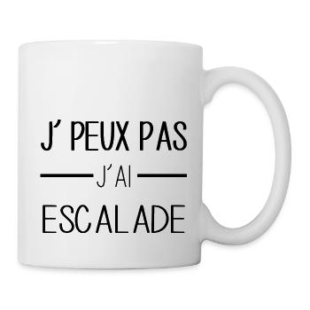 Escalade passion, sommets à conquérir! - Mug blanc - blanc - Droite