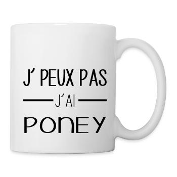 Poney - Mug blanc - blanc - Droite