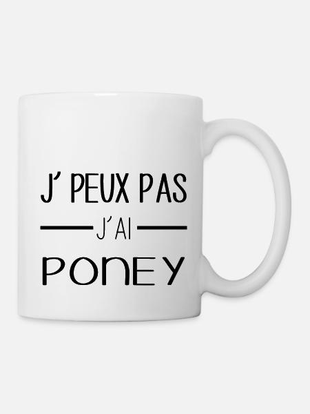 Poney - Mug blanc - blanc