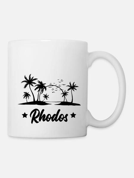 rhodos - Tasse - Weiß