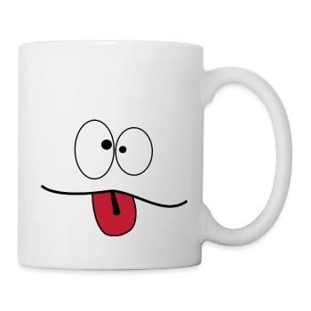 Tête de fou - Mug blanc - blanc - Droite