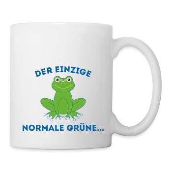 Frosch normale Grüne - Tasse - Weiß - Rechts