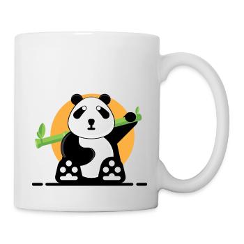 Panda en forêt. - Mug blanc - blanc - Droite