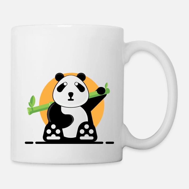 Panda en forêt. - Mug blanc - blanc