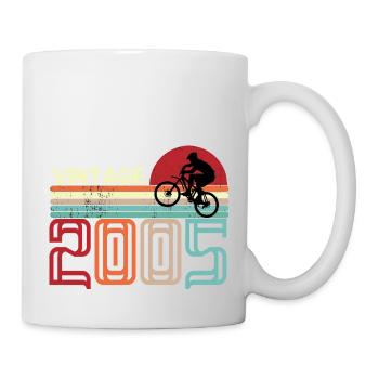 Vintage Birthday rétro sunset design - Mug blanc - blanc - Droite