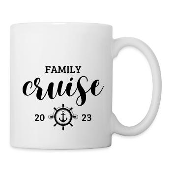 Familienkreuzfahrt 2023 - Familienurlaub - Tasse - Weiß - Rechts