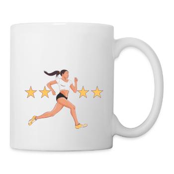 Running - Mug blanc - blanc - Droite