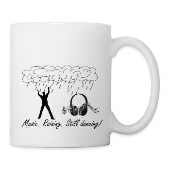 Dancing Dance Music - Tasse - Weiß - Rechts