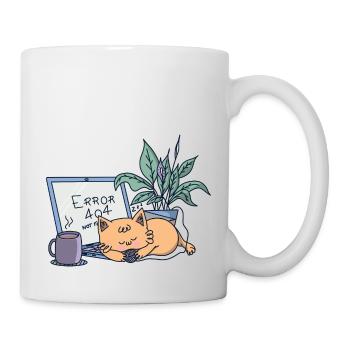 Cat Error 404 - Mug blanc - blanc - Droite