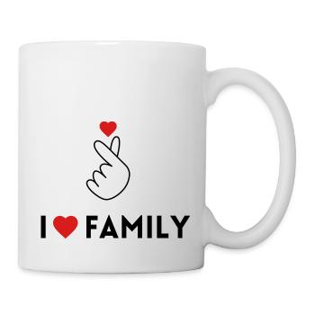 i love family - Mug blanc - blanc - Droite