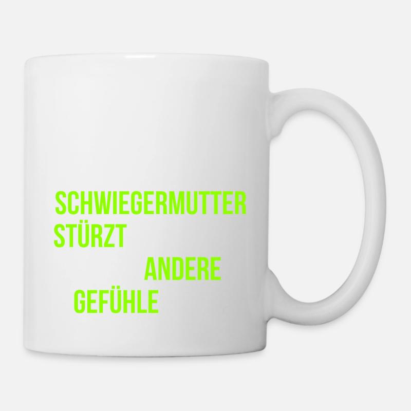 Schwiegermutter Familie Spruch - Tasse - Weiß
